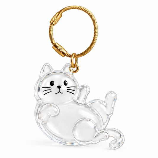 Cat hair keychain